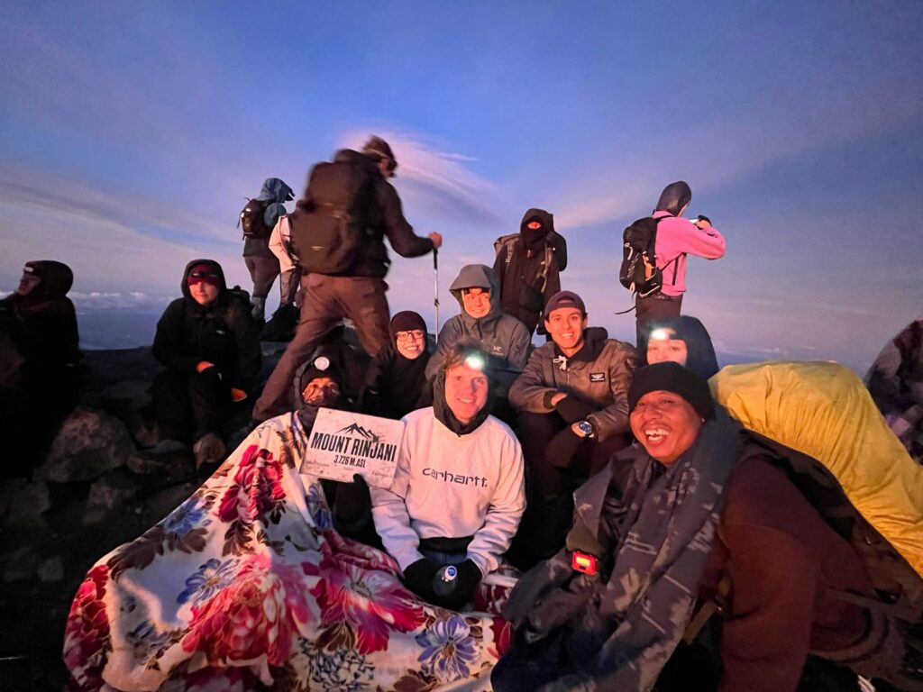 Mount Rinjani 4D3N trekking package with summit, crater rim, and Segara Anak Lake exploration